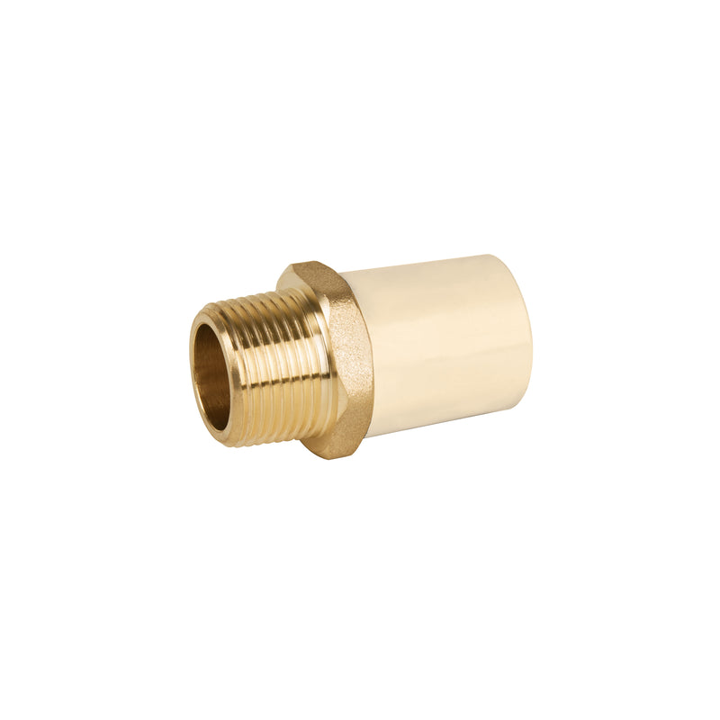 Adaptador  macho de CPVC con inserto metálico 3/4"