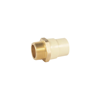 Adaptador macho de CPVC con inserto metálico 1-1/4"