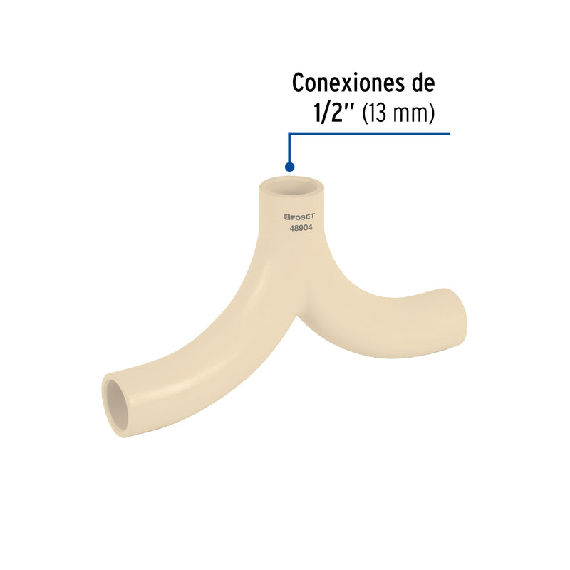 Mezclador tipo bigote de CPVC 1/2", FOSET