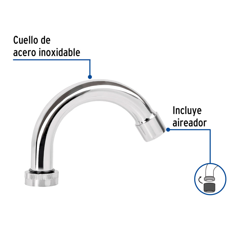 Cuello de repuesto para mezcladora lavabo (m-050), basic