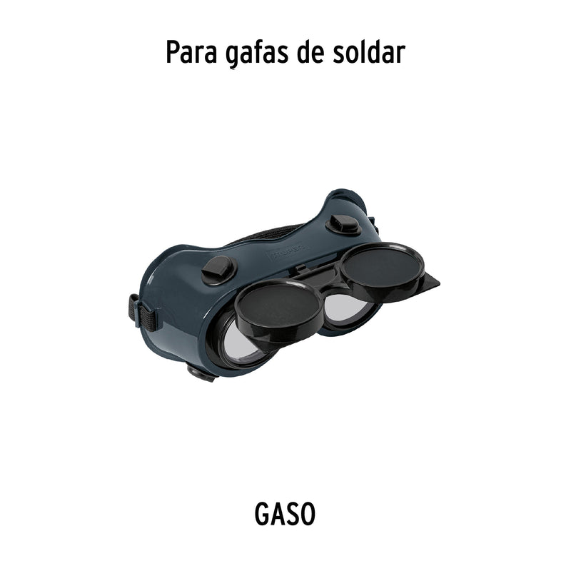 Cristal para goggles, sombra no. 6 para gaso