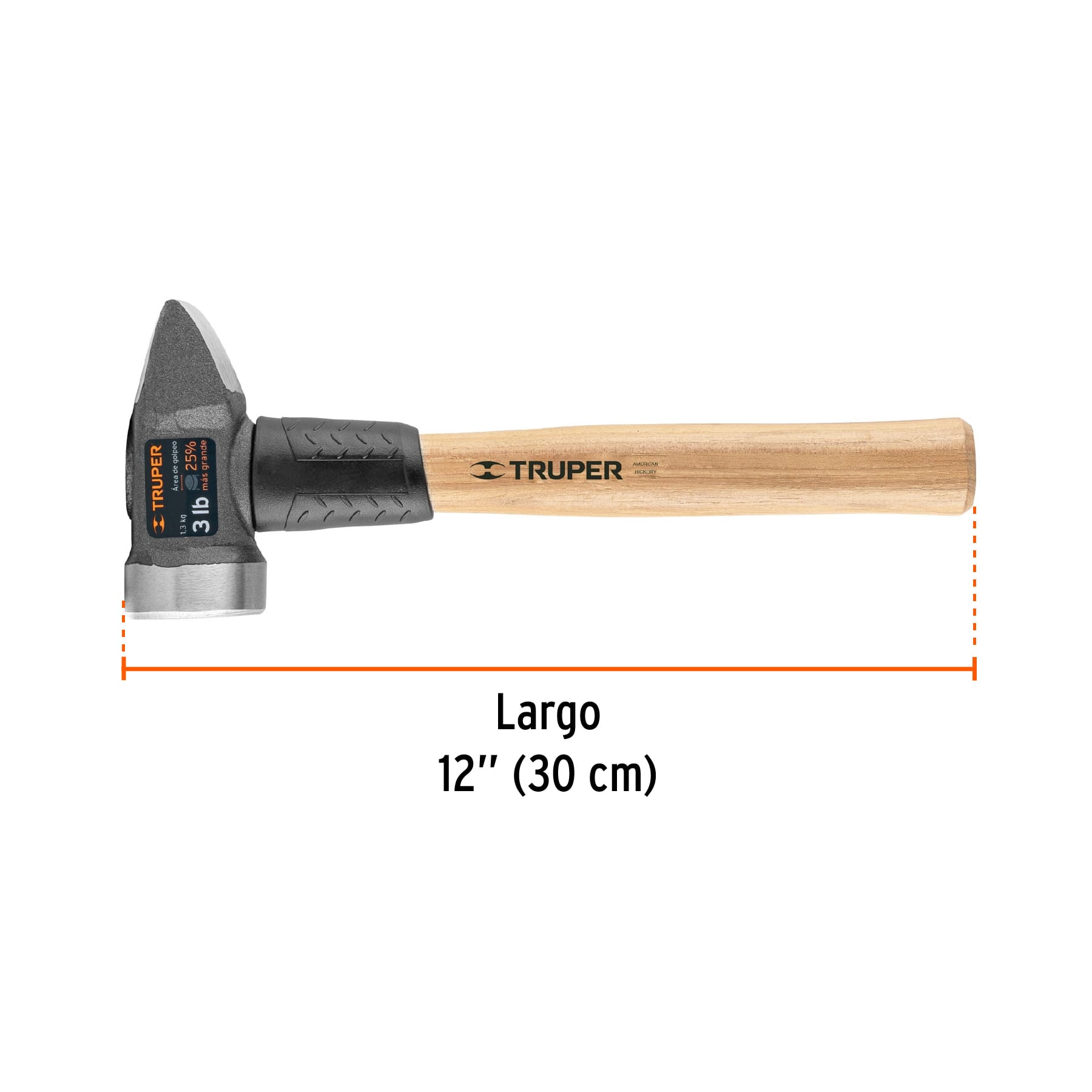 Marro para herrería 3 lb mango de madera