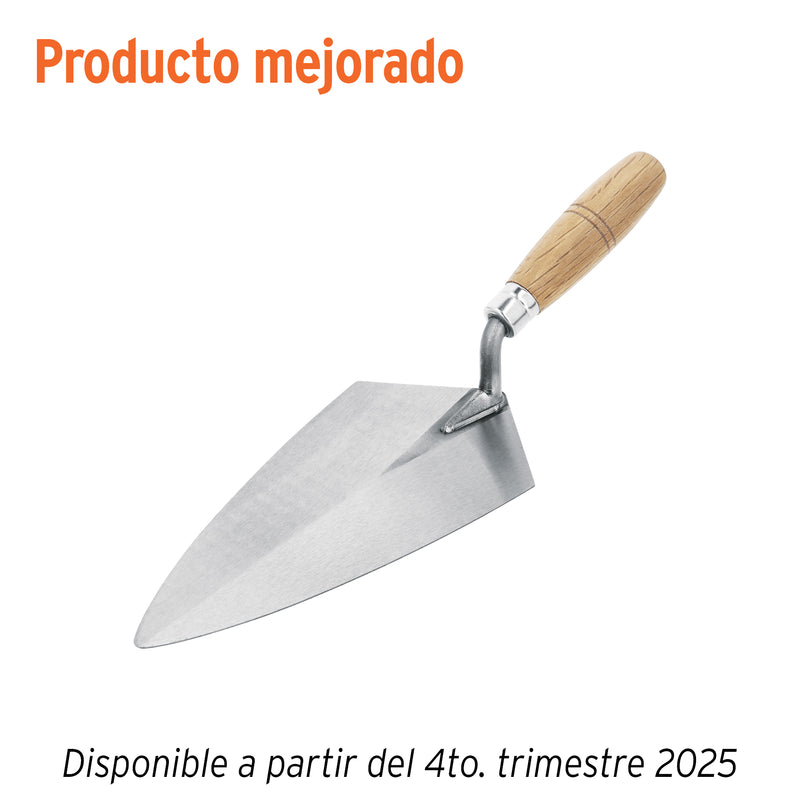 Cuchara para albañil, tipo filadelfia, 10" pretul