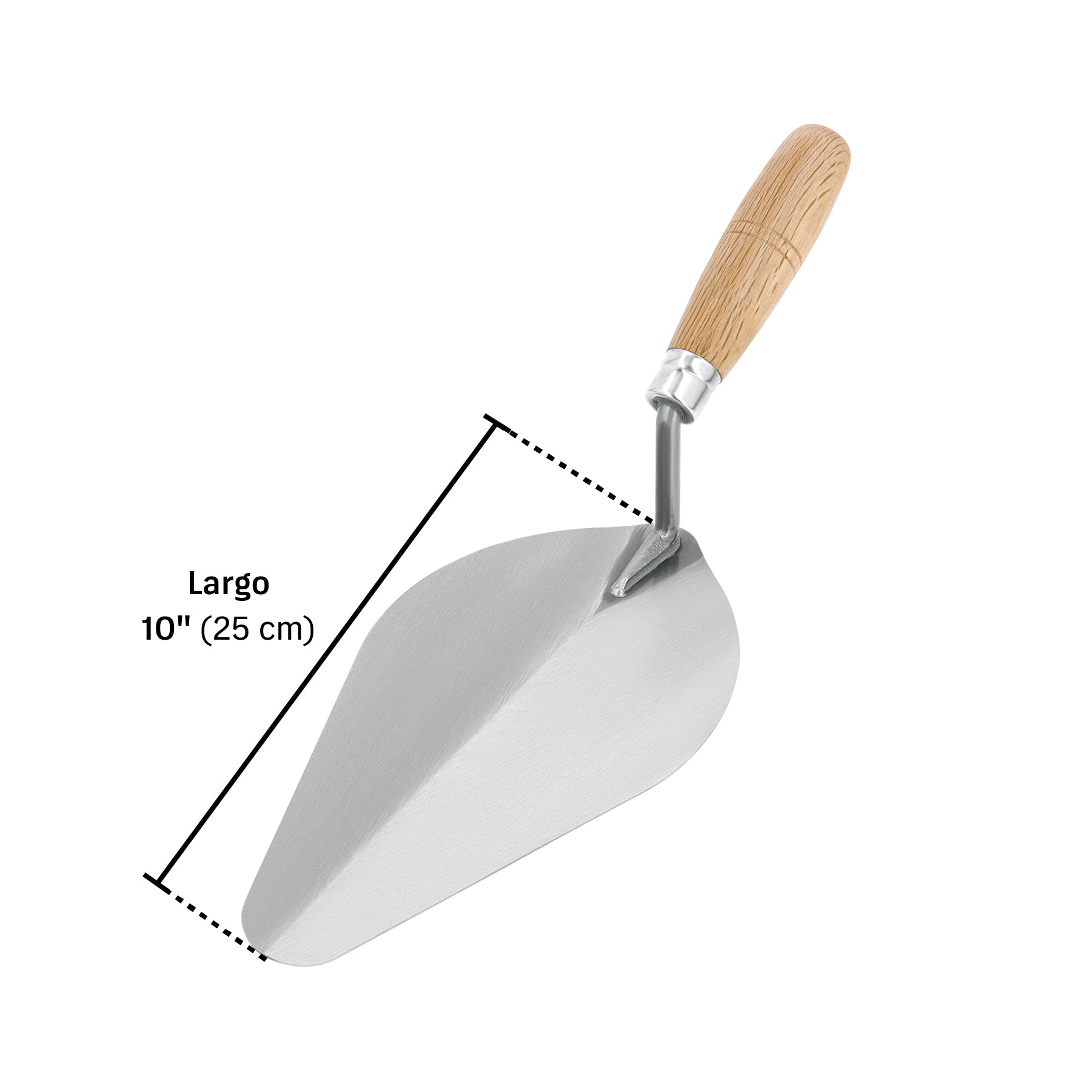 Cuchara para albañil, 10", Pretul, tipo centroamericana