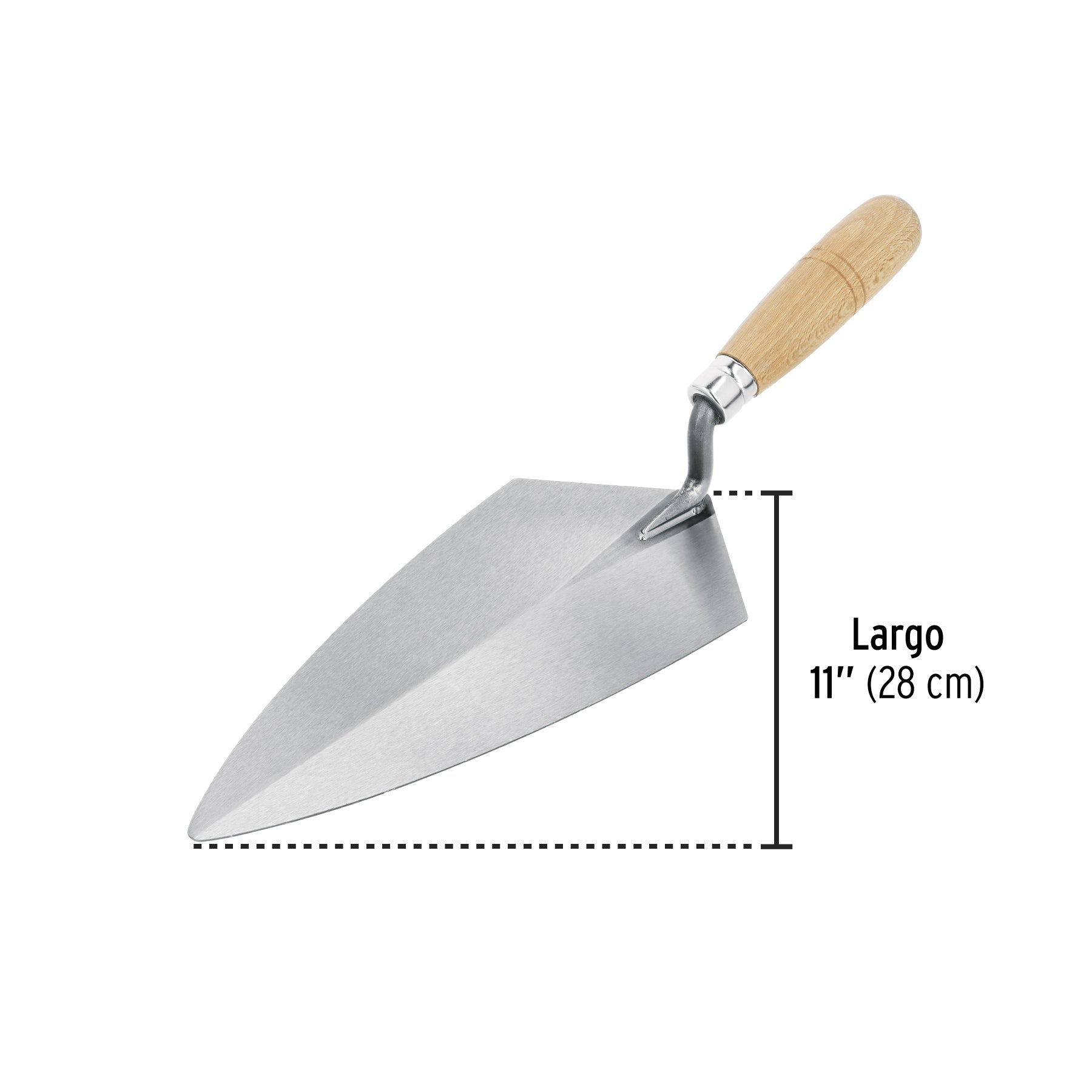 Cuchara para albañil, tipo filadelfia, 11" pretul