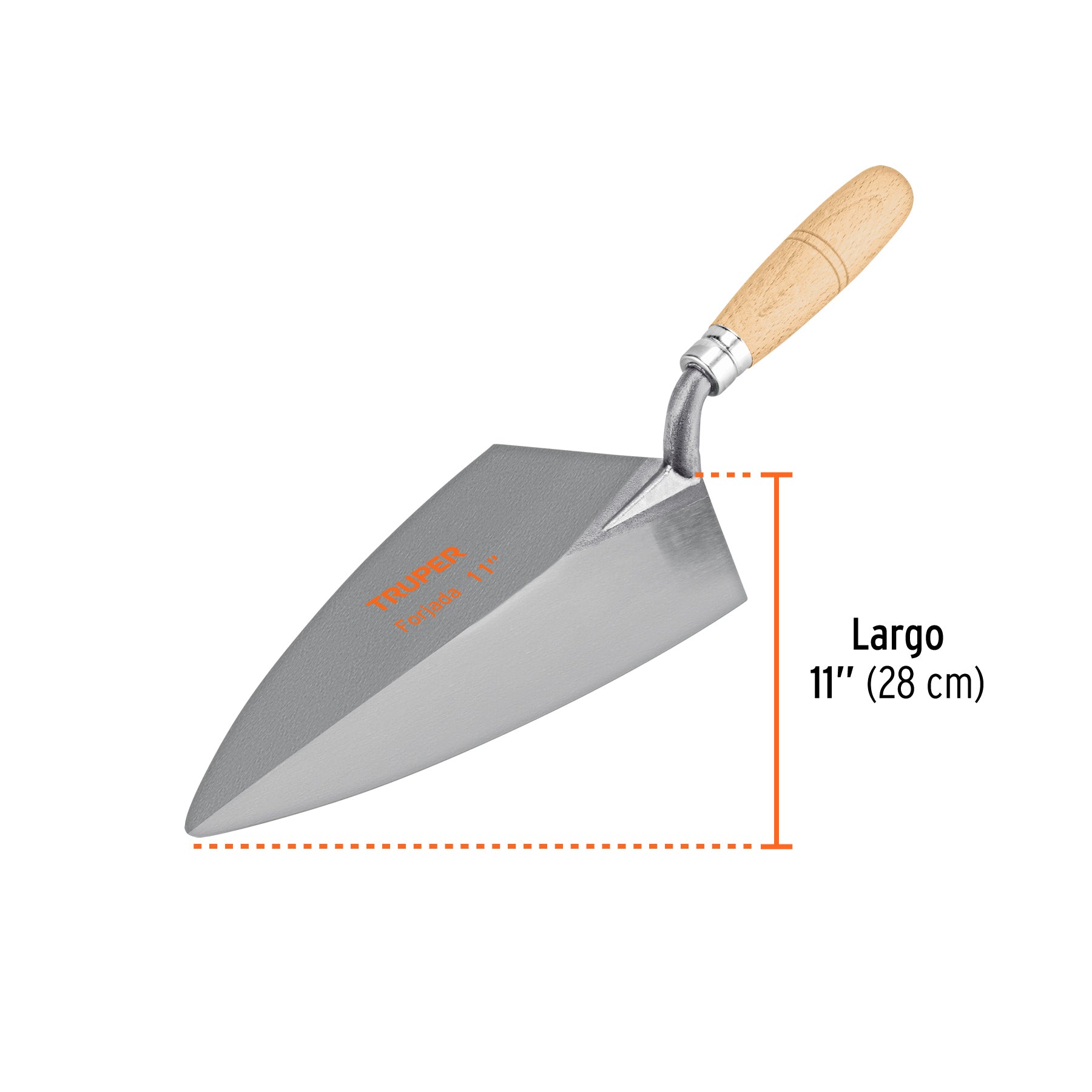 Cuchara para albañil, tipo filadelfia, 11"