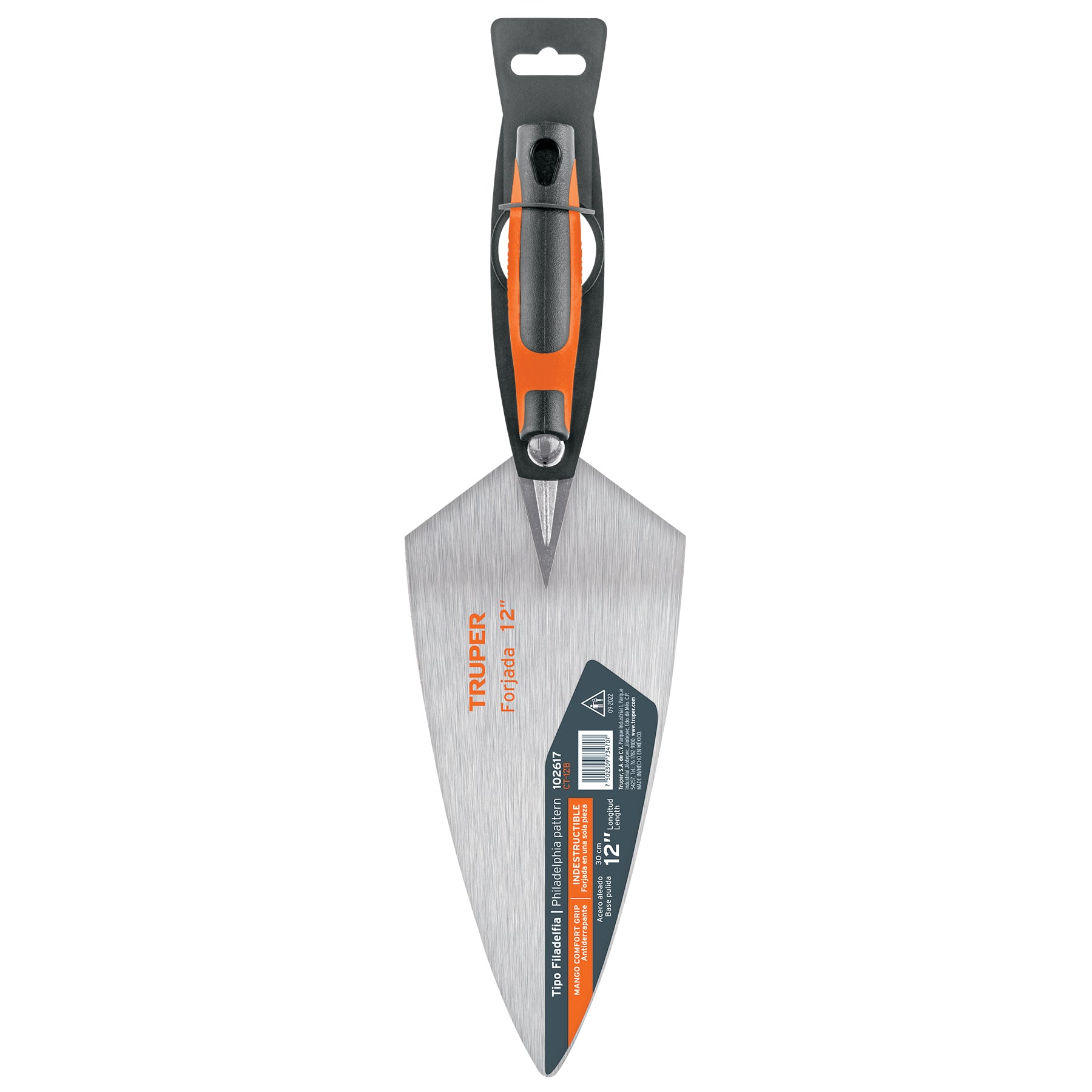 Cuchara p/ albañil 12' forjada tipo Filadelfia, Comfort Grip