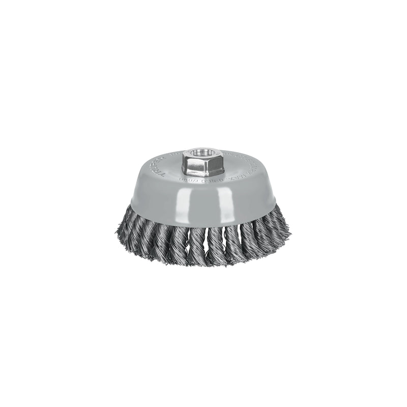 Carda de copa, alambre trenzado grueso , 5', Multi rosca