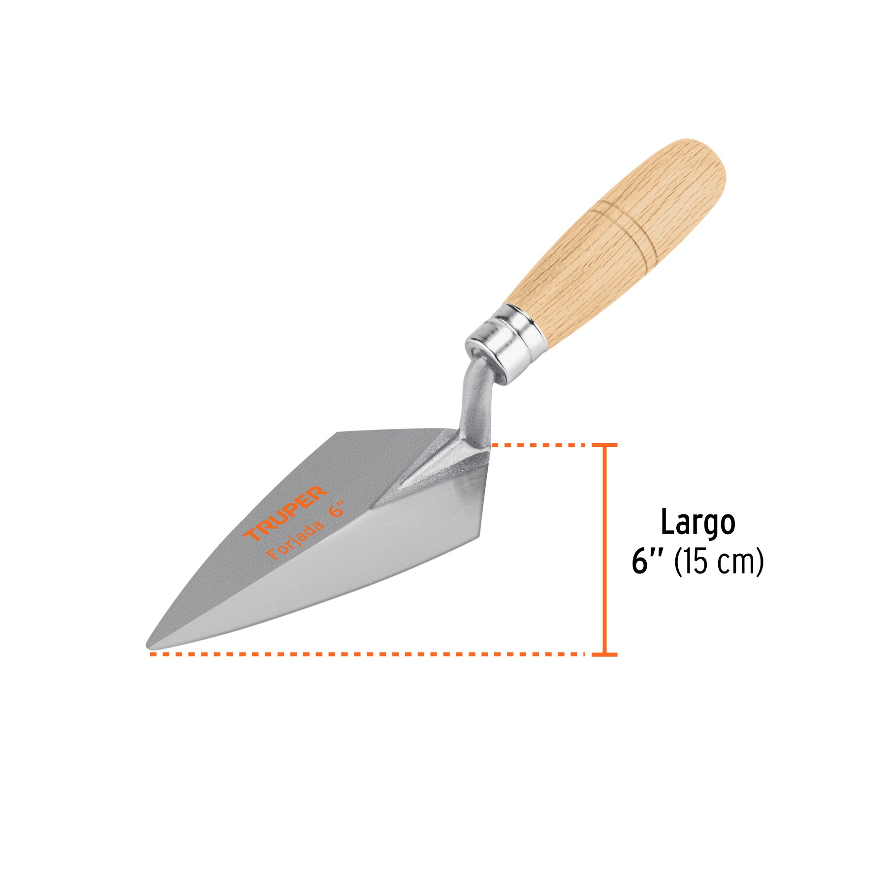 Cuchara para albañil, tipo filadelfia, 6"