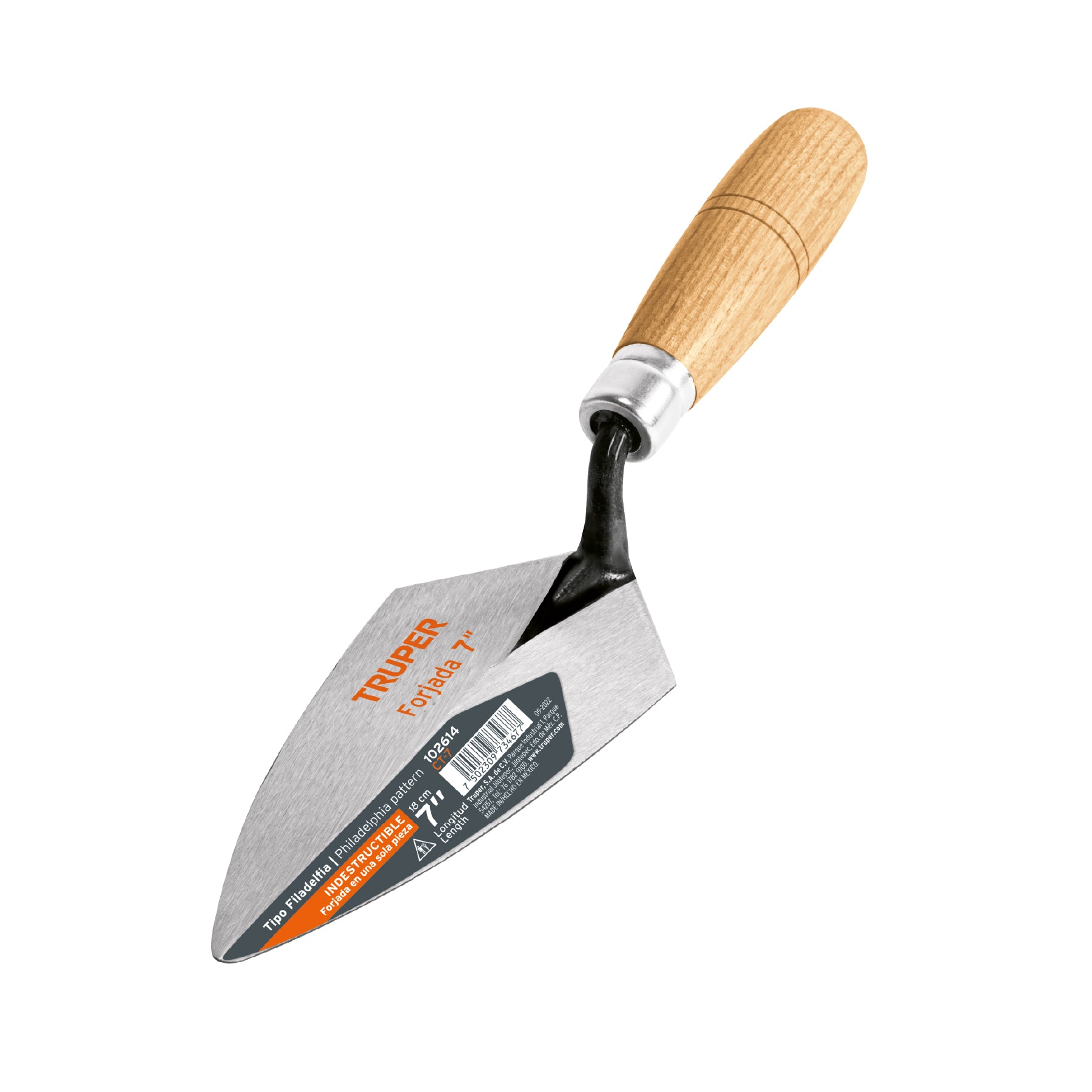 Cuchara para albañil, tipo Filadelfia 7', Truper