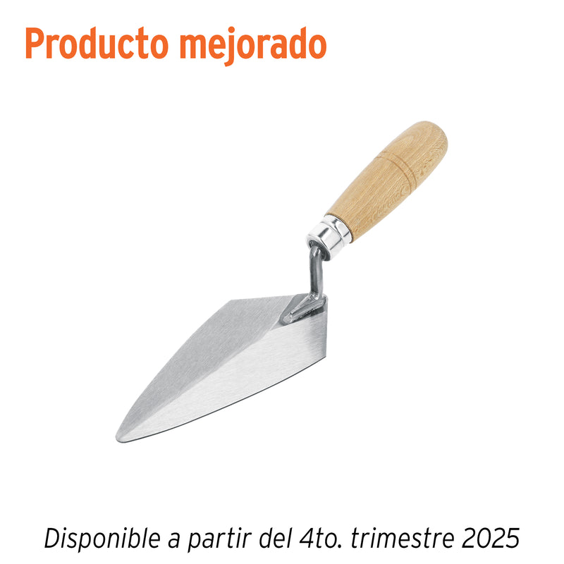 Cuchara para albañil, tipo filadelfia, 7" pretul