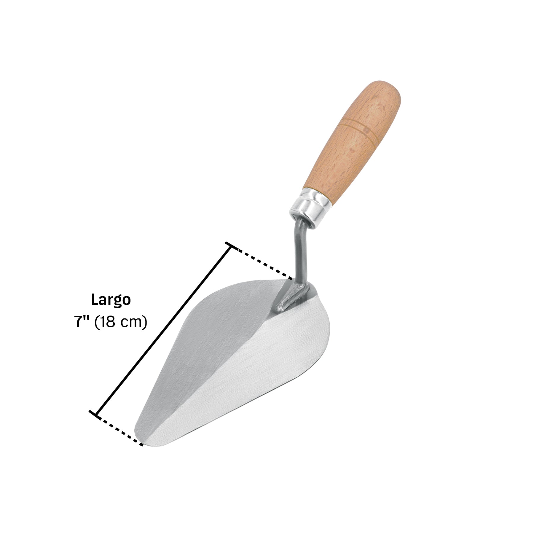 Cuchara para albañil, 7", Pretul, tipo centroamericana