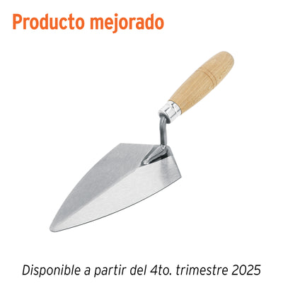 Cuchara para albañil, tipo filadelfia, 8" pretul