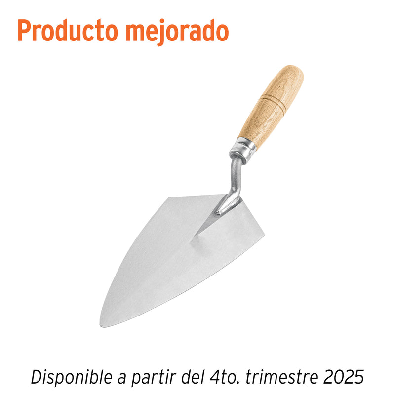 Cuchara para albañil, tipo filadelfia, 9" pretul