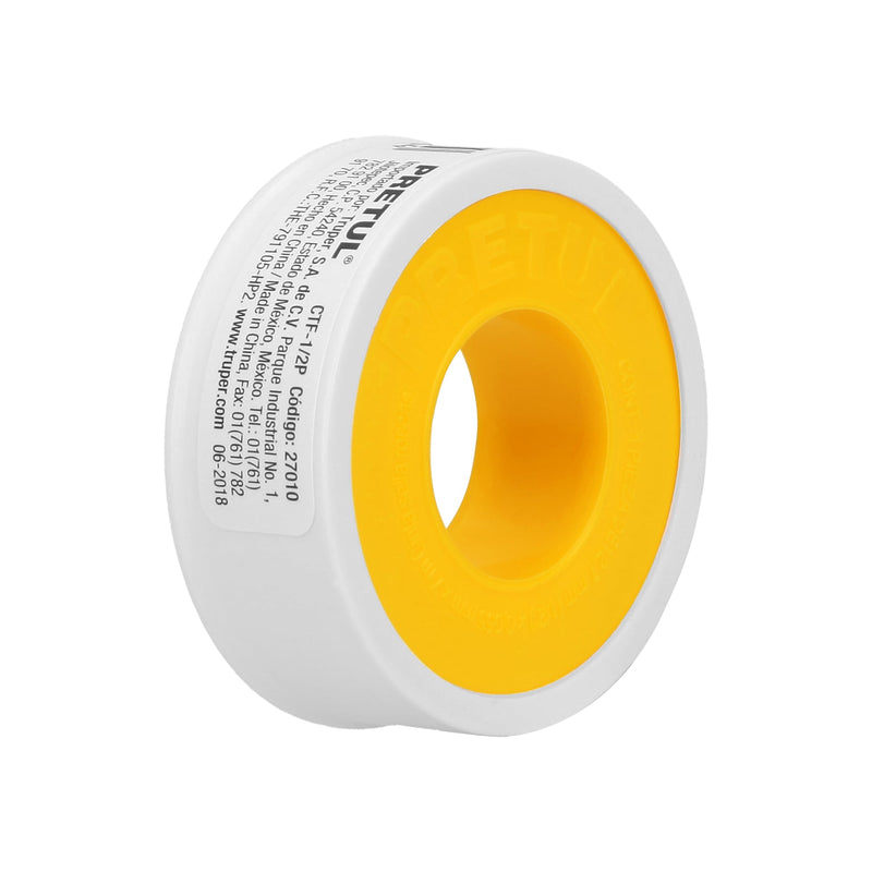 Cinta sella roscas, uso general, 7 m, 1/2", Pretul