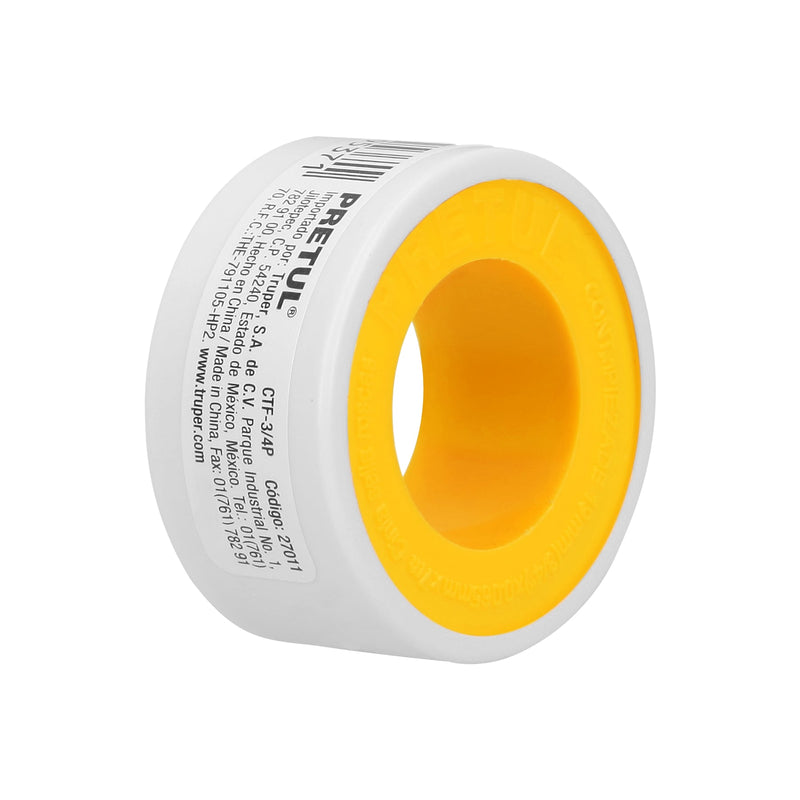Cinta sella roscas, uso general, 7 m, 3/4", Pretul