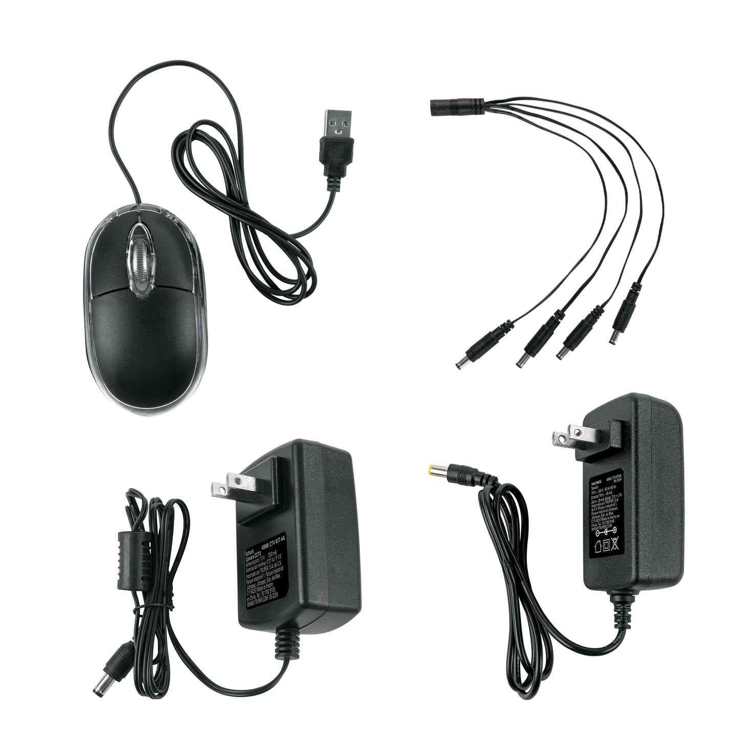 Kit video vigilancia, 4 canales, 4 cámaras, 5MP, Disco 1TB
