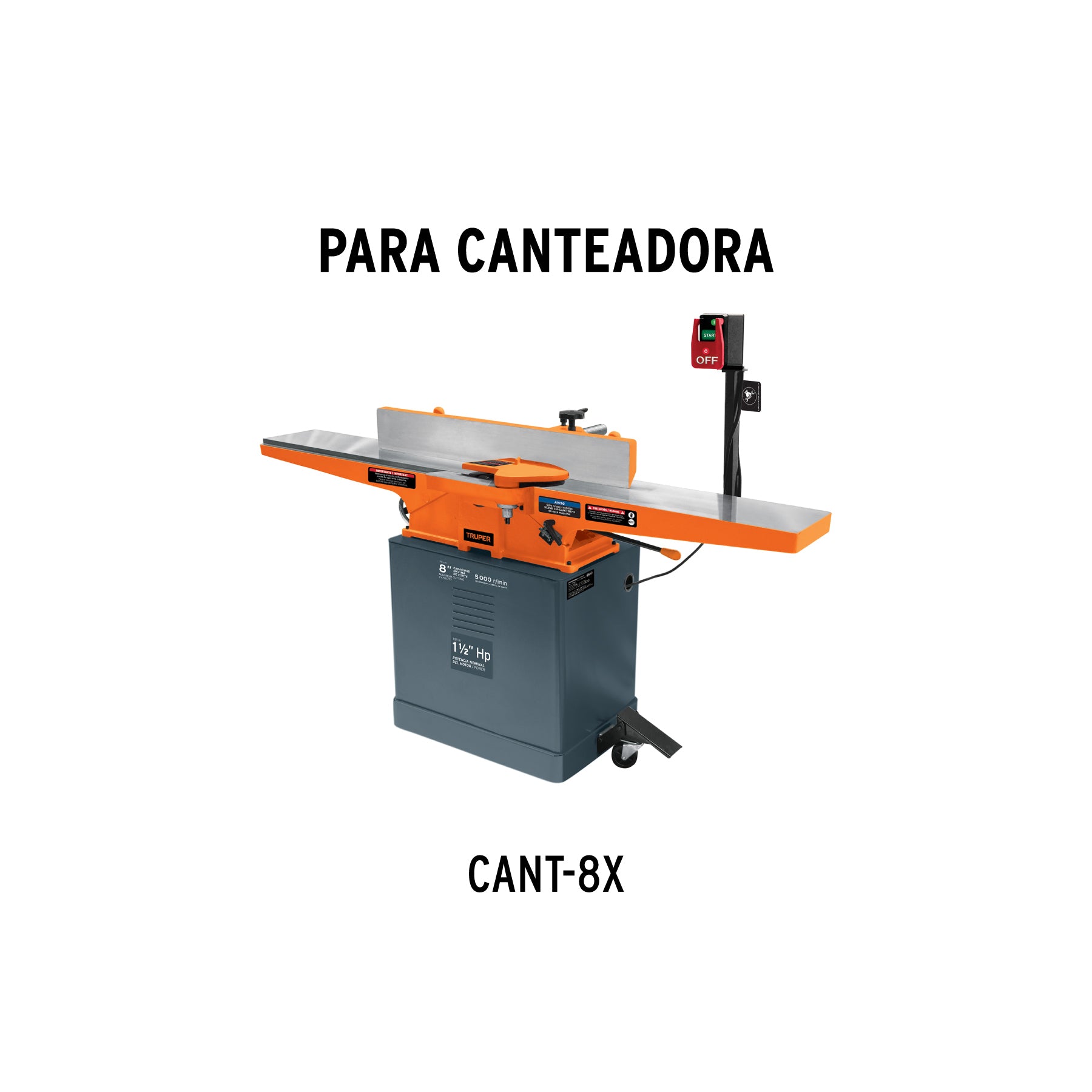 Caja con 3 cuchillas para canteadora CANT-8X, Truper