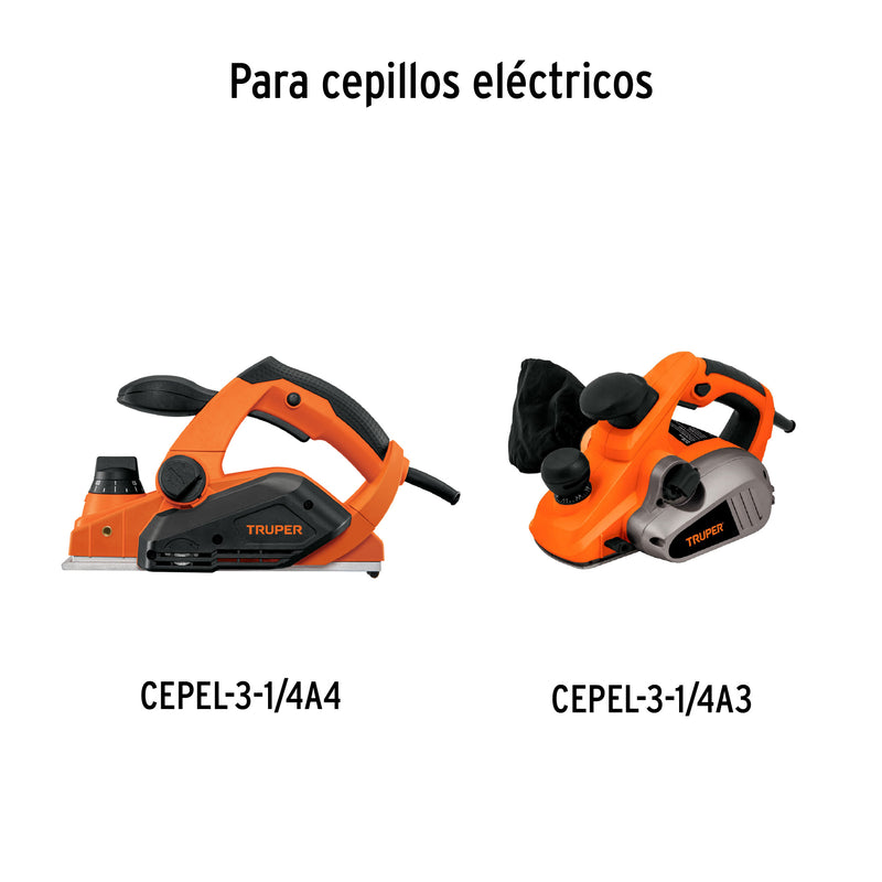 Bolsa con 2 cuchillas p/cepillos eléctricos 3-1/4', Pretul