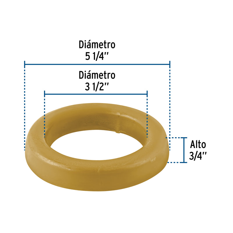 Cuello de cera sin guía para WC, 150 g