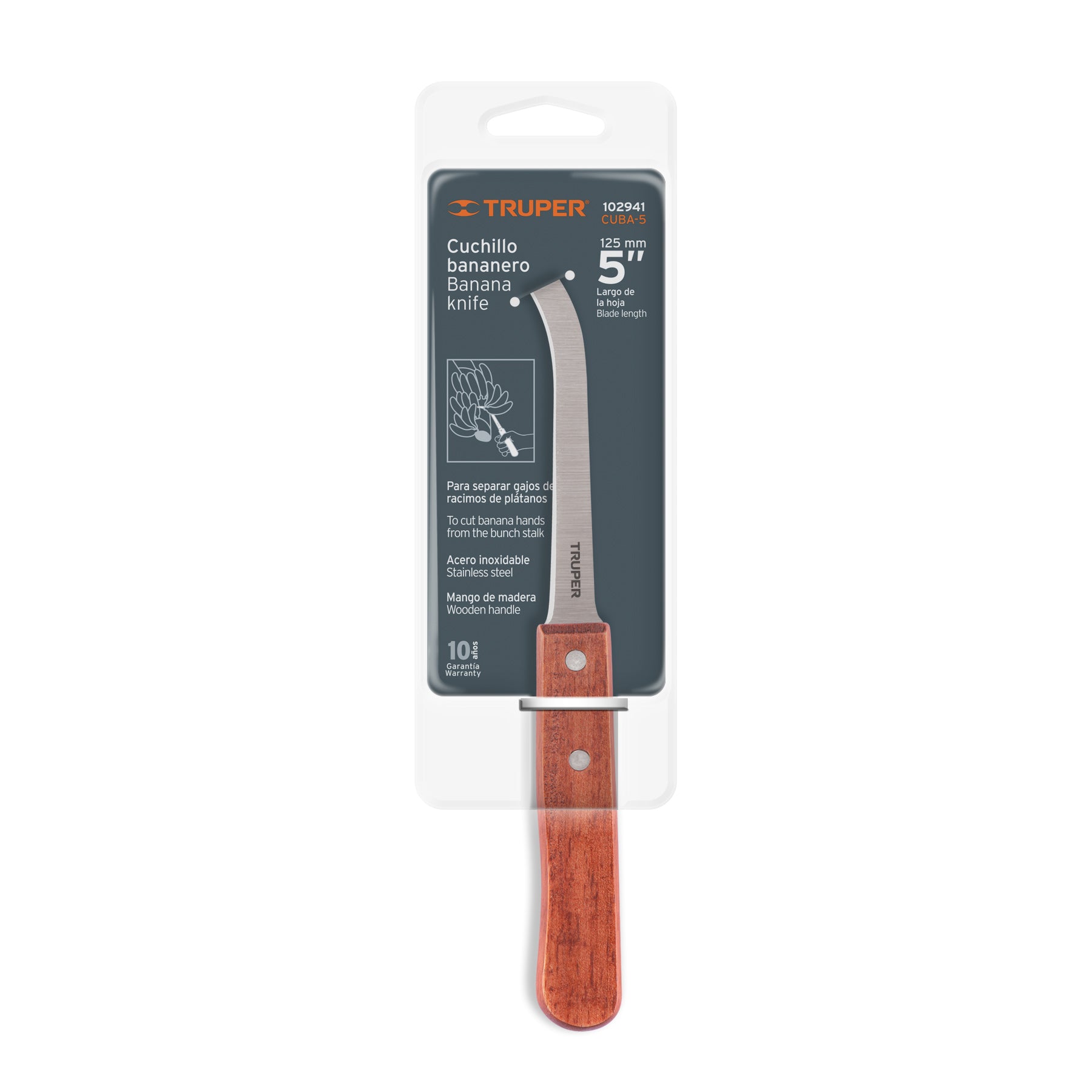 Cuchillo bananero 5', Truper