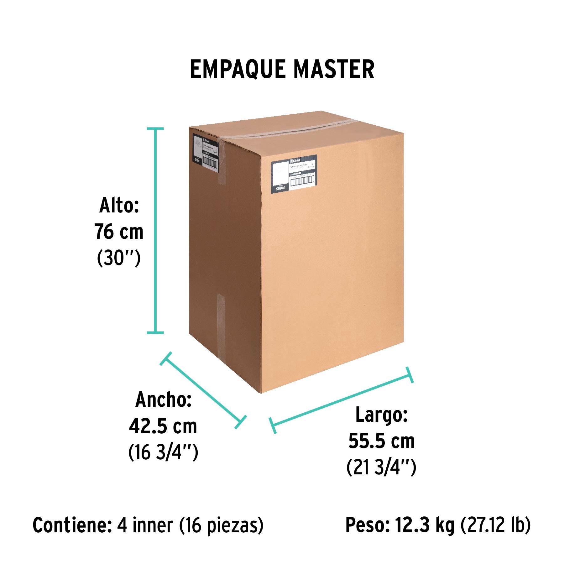 Cubeta plástica con exprimidor, 8L Klintek