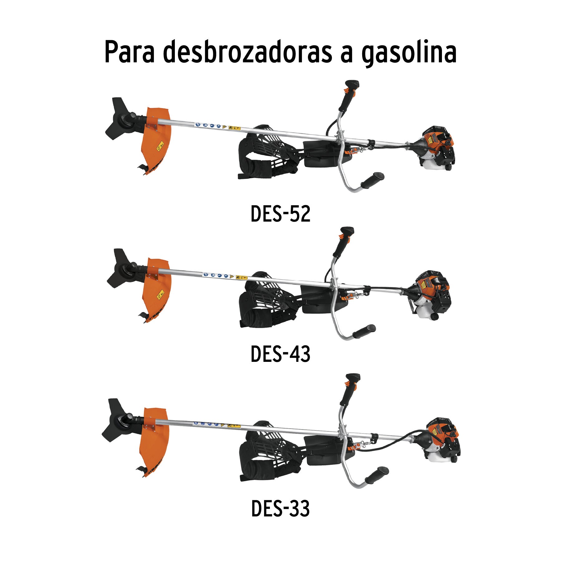 Cuchilla de tres aspas para desbrozadoras DES-33, 43 y 52