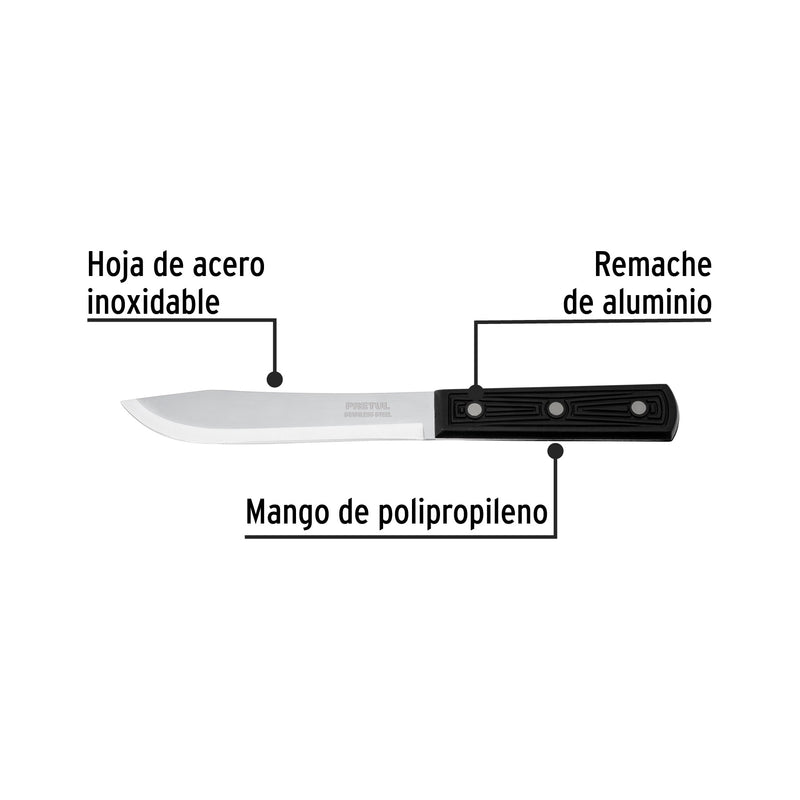Cuchillo cebollero, mango plástico, 6"