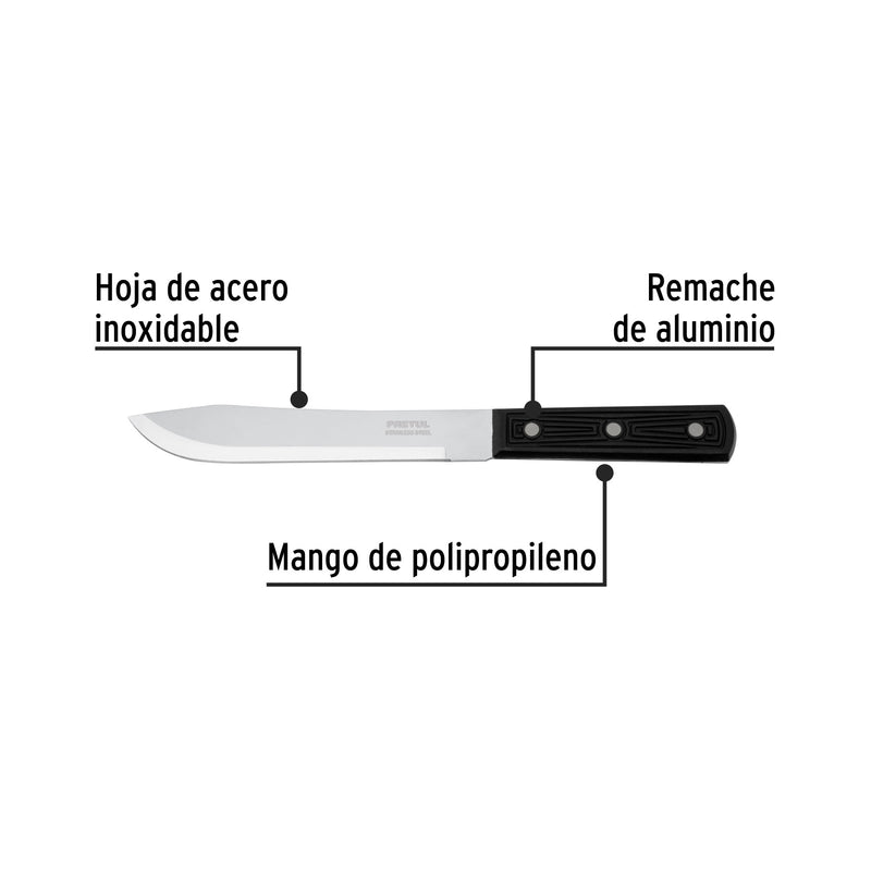 Cuchillo cebollero, mango plástico, 7"