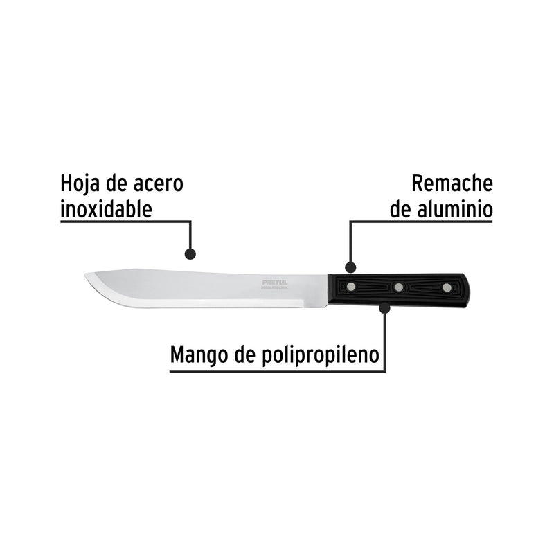 Cuchillo cebollero, mango plástico, 8"