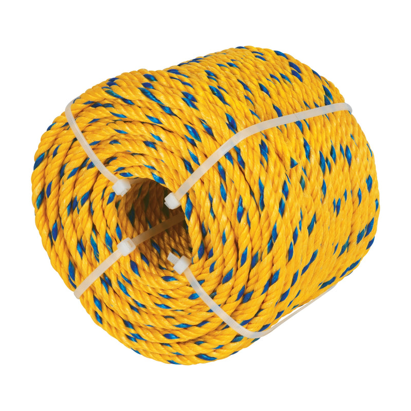 Kilo de cuerda torcida de polipropileno amarilla de 4 mm