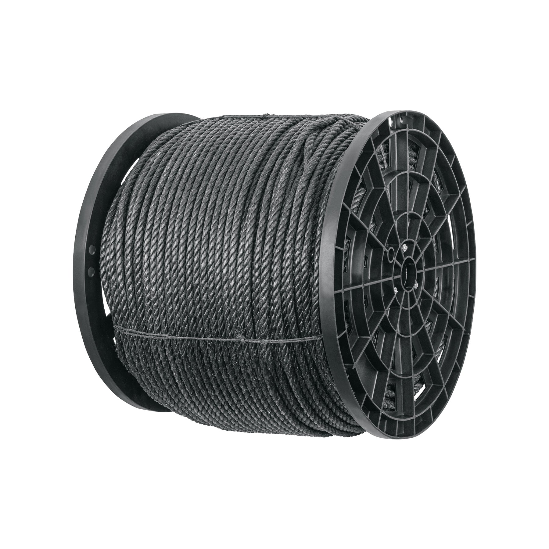 Kilo de cuerda negra de polipropileno 10 mm, carrete 20kg