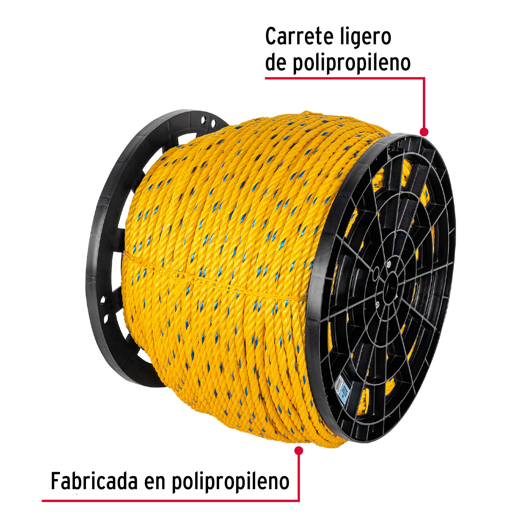 Cuerda de polipropileno de 11 mm