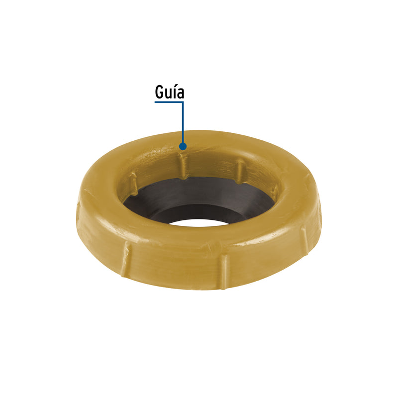 Cuello de cera con guía para WC, robusto, 250 g