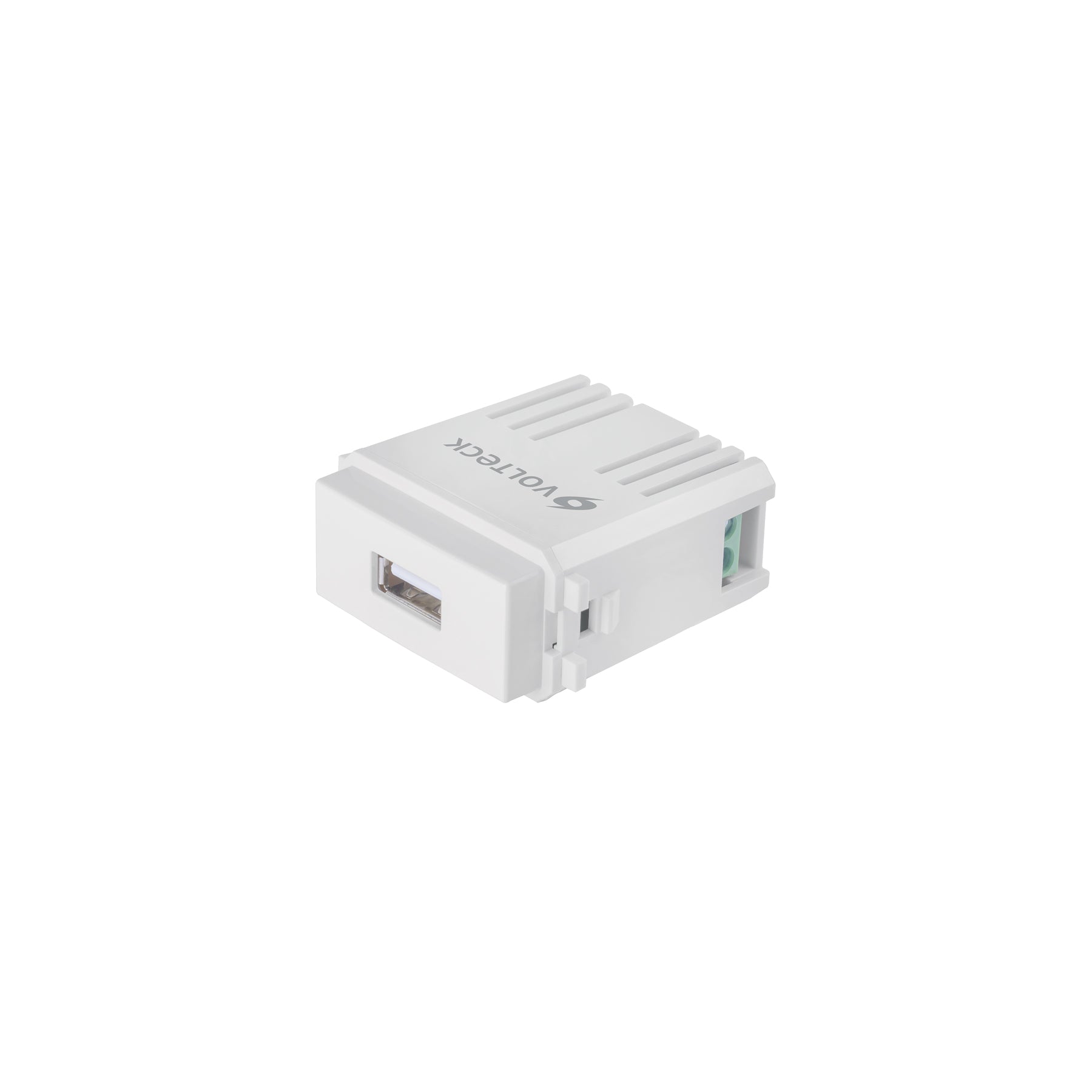 Módulo puerto USB, línea Italiana, color blanco