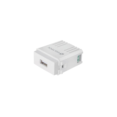 Módulo puerto USB, línea Italiana, color blanco