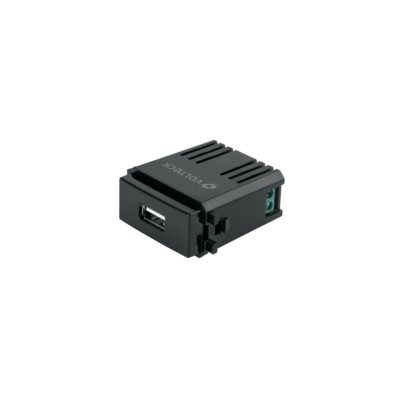 Módulo USB, línea Italiana, color negro