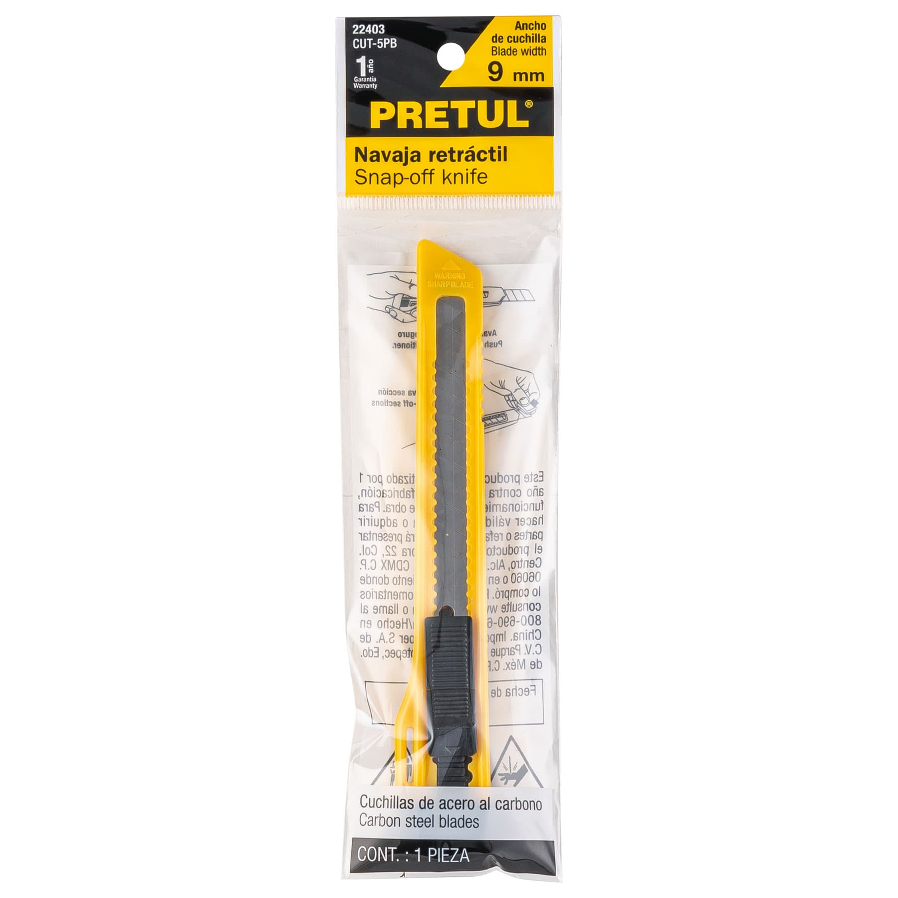 Cuter 5", plastico 9 mm