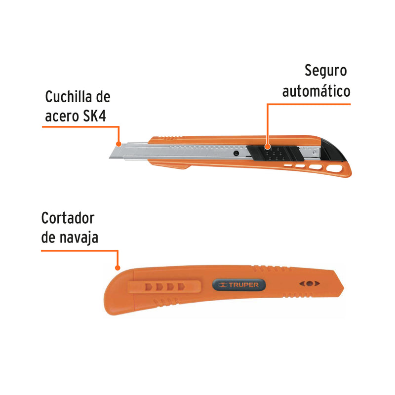 Cutter plástico 9 mm