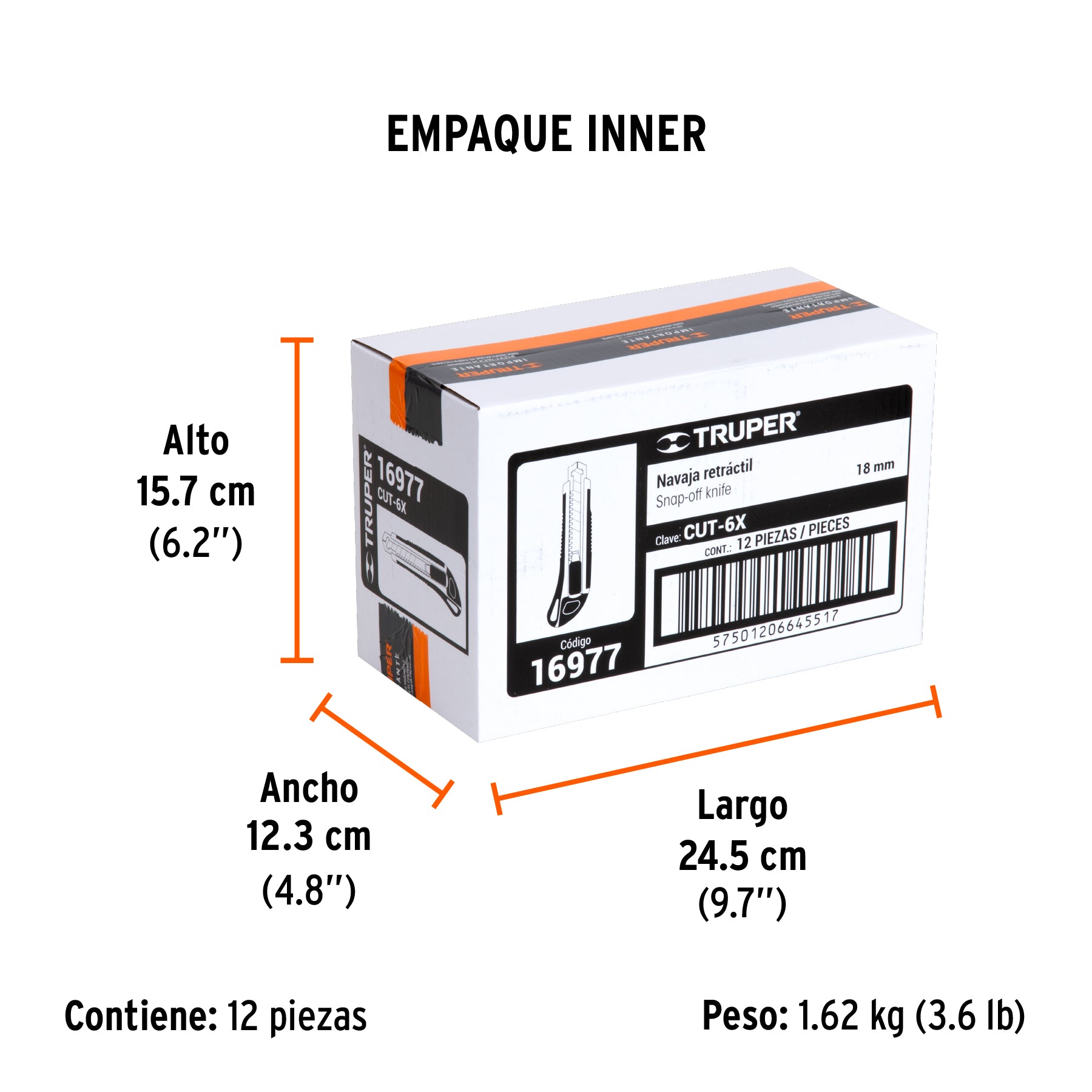 Cutter 6" con grip