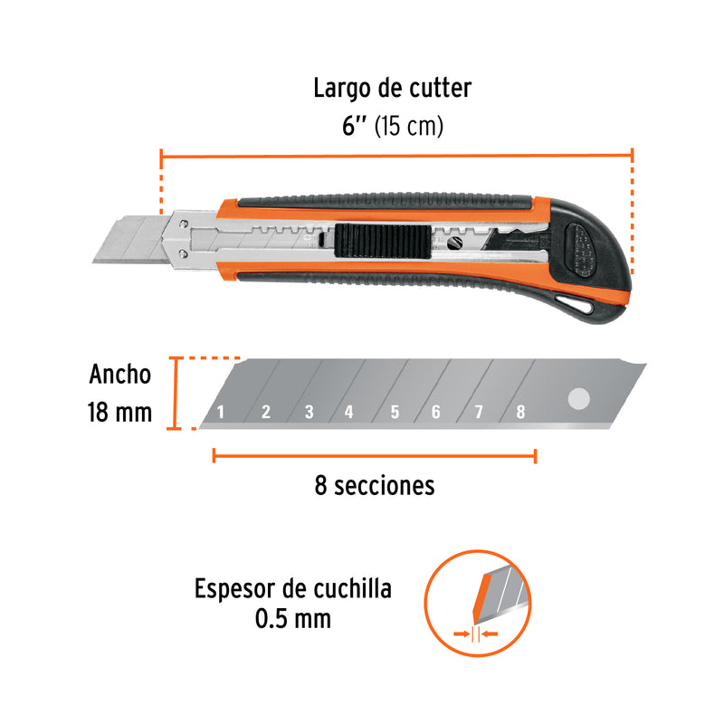 Cutter 6" con grip