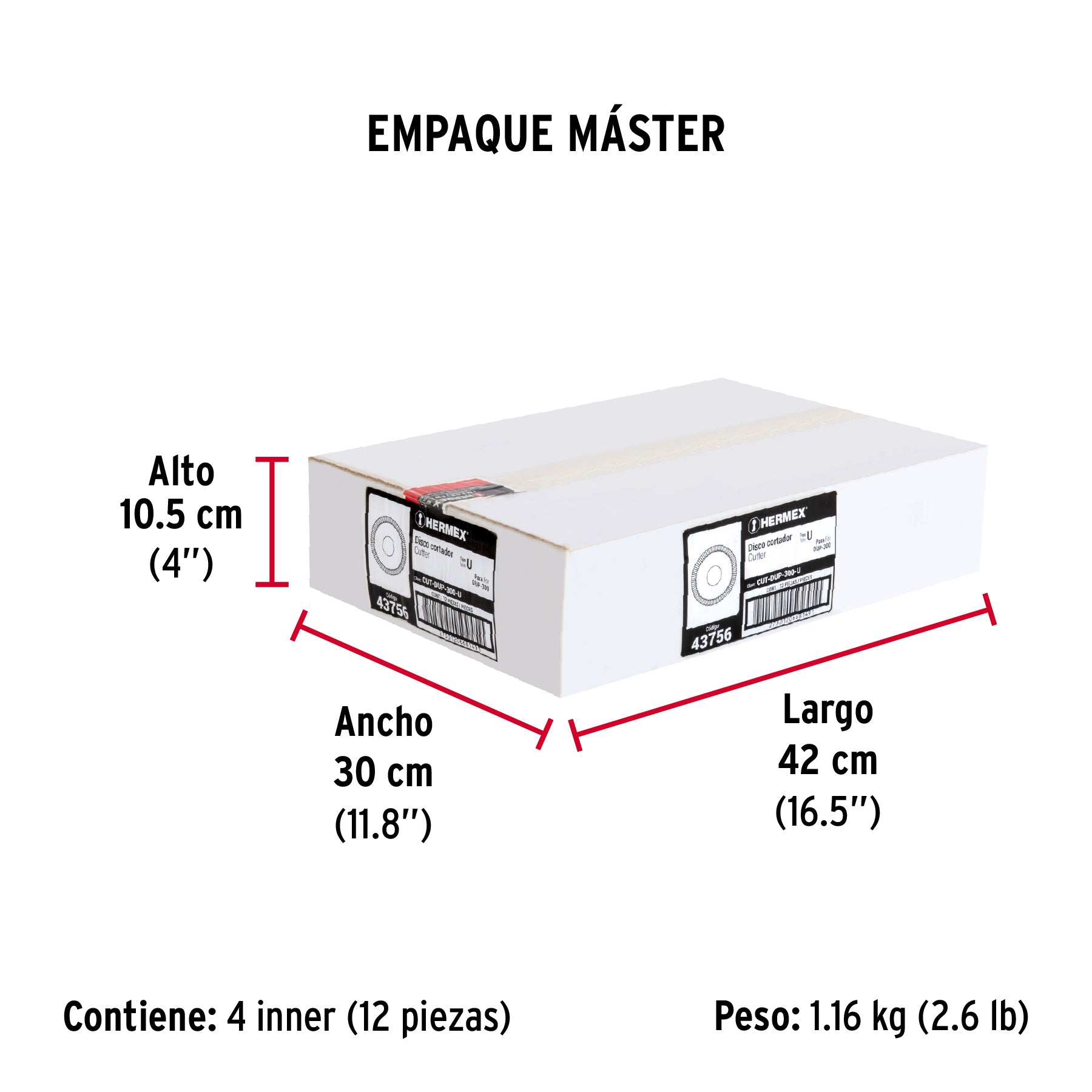 Disco cortador para DUP-300, U
