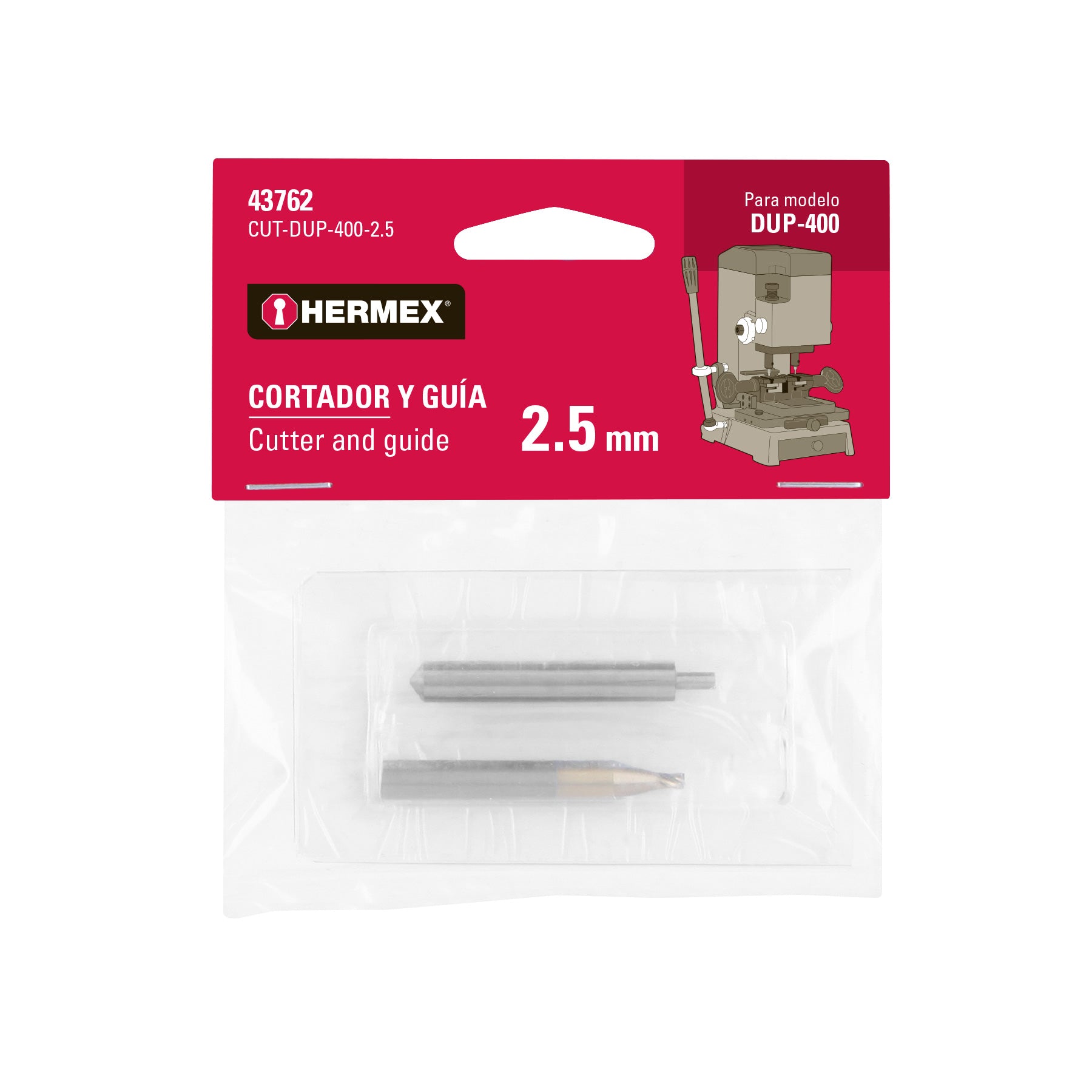 Cortador y guia para DUP-4002.5 mm