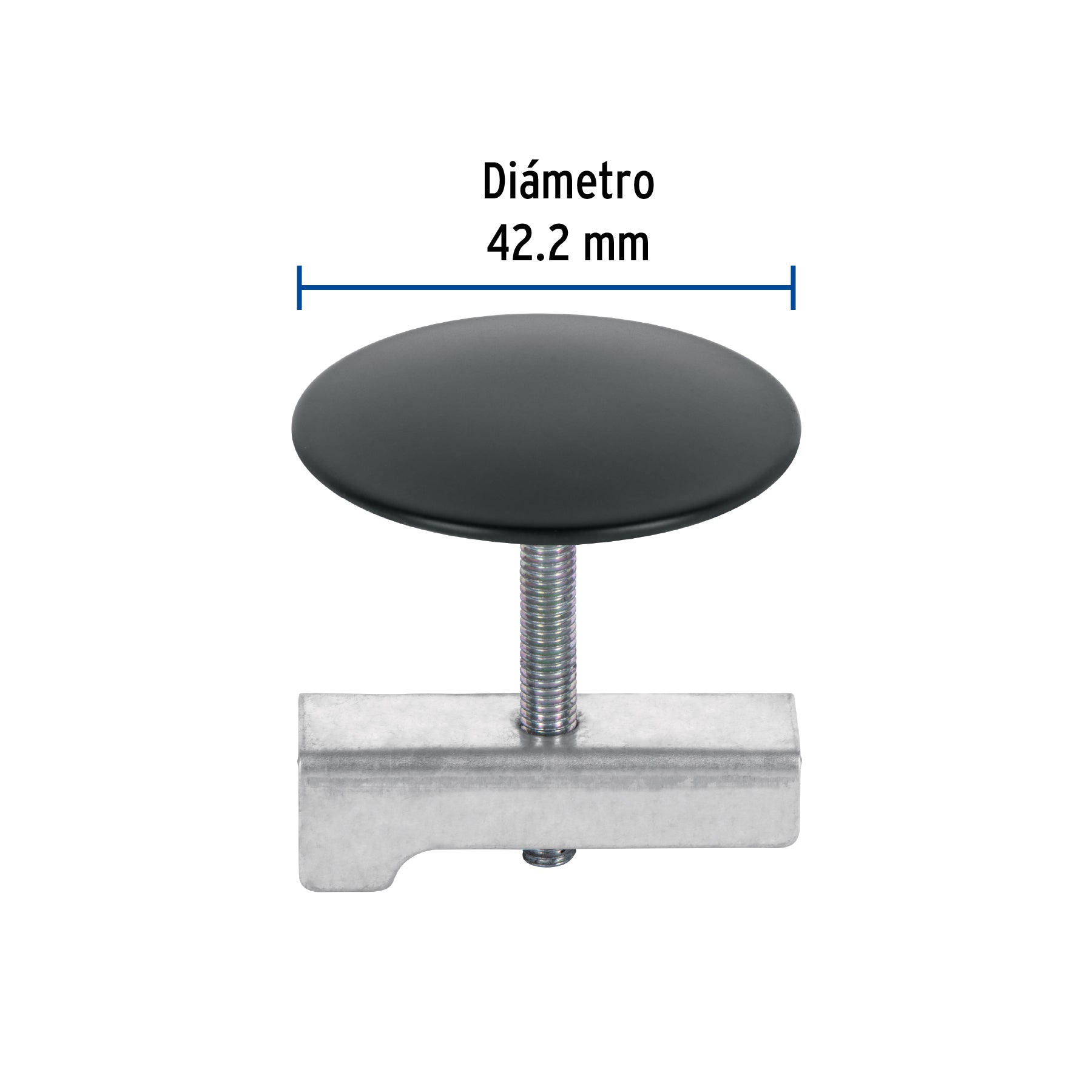 Cubretaladro negro de 1-3/4', diámetro 43 mm, Foset