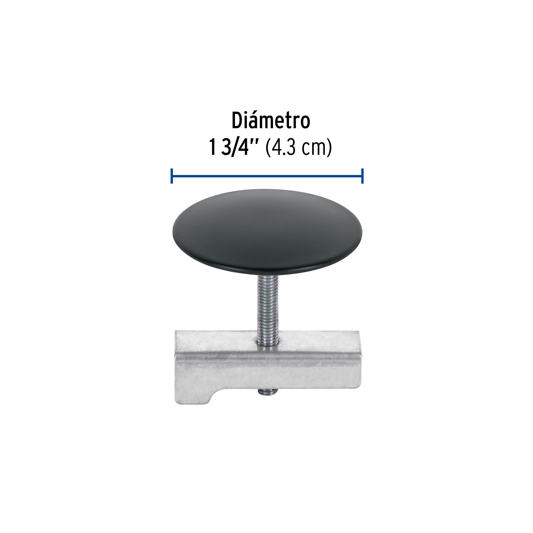 Cubretaladro negro de 1-3/4', diámetro 43 mm, Foset