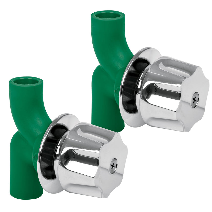 Llave de empotrar para regadera de PPR, 2 pzas.