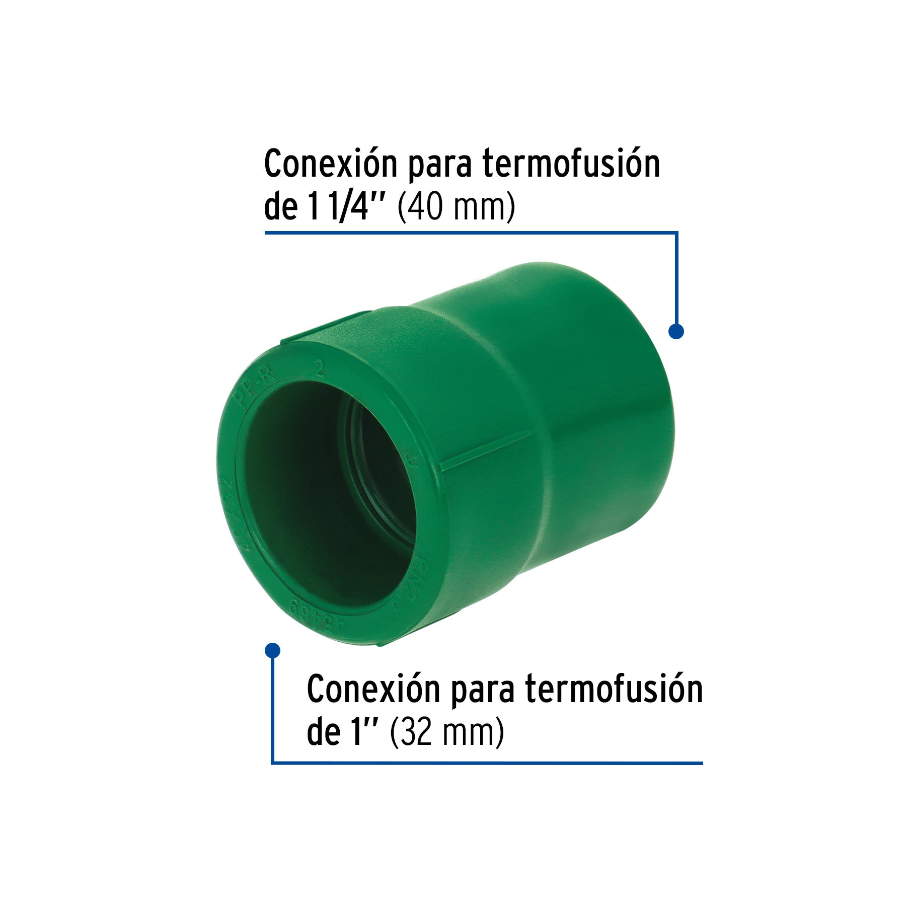 Reducción de PPR, 1-1/4" X 1"