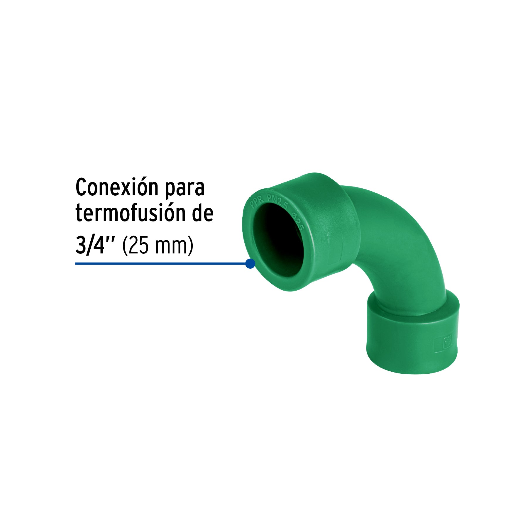 Curva 90° de PPR 1' x 1/2', Foset Termoflow