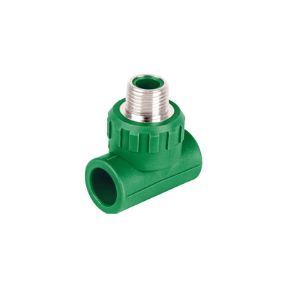 Tee de PPR, 1/2", 20mm, macho