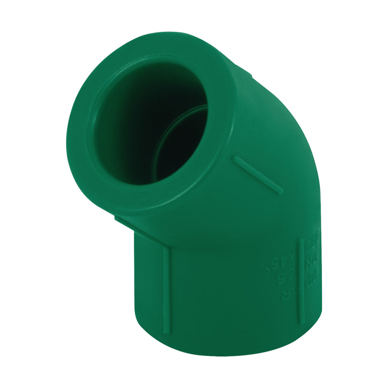 Codo 45° de PPR, 1/2", 20mm